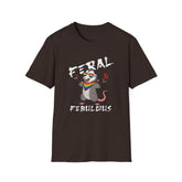 Feral Ferret T-Shirt | Chaotic Queer LGBTQ Graphic Tee
